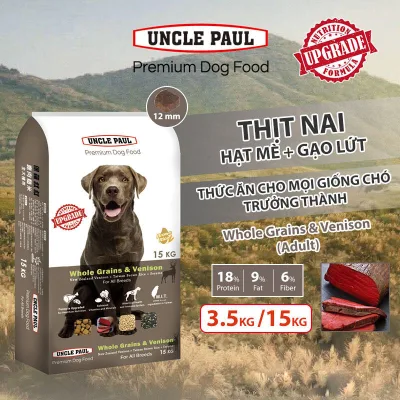 Uncle Paul Premium Adult Dog Food Venison Flavor Premium Dry Kibbles For Large Breeds