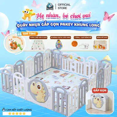 Quây Cũi Cho Bé Tặng Bóng- Thảm- Bóng Rổ, Quây Cũi Nhựa Gấp Gọn An Toàn Cho Bé, Bảo Hành Trọn Đời