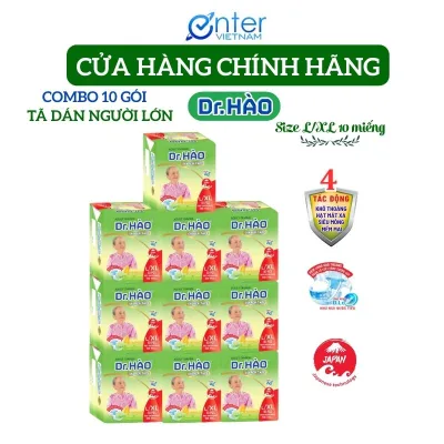 Dr.Hao Super Absorbent Adult Diapers Size L/Xl 10 Pieces {Combo of 10 Pieces} Super Soft, Dry, Anti-Diaper Rash Diapers for Adults. Antibacterial and Urine Deodorizing Diapers for the Elderly. Adult Diapers. Human Paper Notes