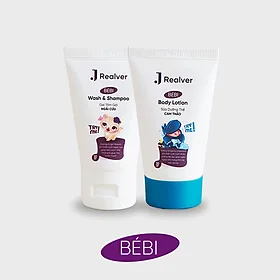 Travel Set JRealver Gel Tắm Gội Ngải Cứu & Sữa Dưỡng Thể Cam Thảo 30g
