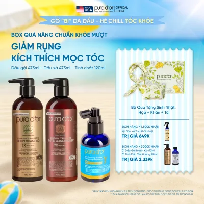 3-Step Intensive Hair Care Product Set X2 Biotin Helps Reduce Breakage, Supports Hair Growth 473ml