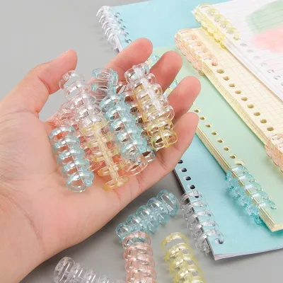 Nhiều Màu Sắc 5 Lỗ Nhựa Phân Đoạn Ràng Buộc Kẹp Sách Tập Tin Sáng Tạo Nhựa