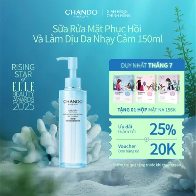 Sữa Rửa Mặt Dịu Nhẹ Cho Da Nhạy Cảm CHANDO Himalaya 150ml Chứa Provitamin B5 Hàng Chính Hãng