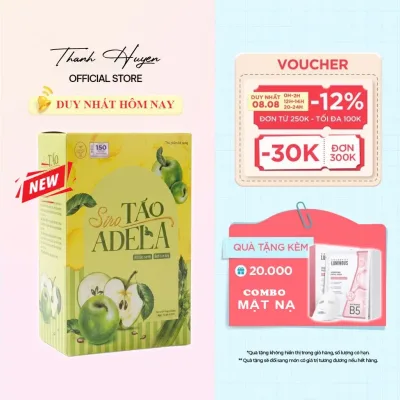 TRÀ TÁO XANH ADELA cải tiến thế hệ mới, đẹp da, hỗ trợ kiểm soát cân nặng Kelly Detox, giữ dáng