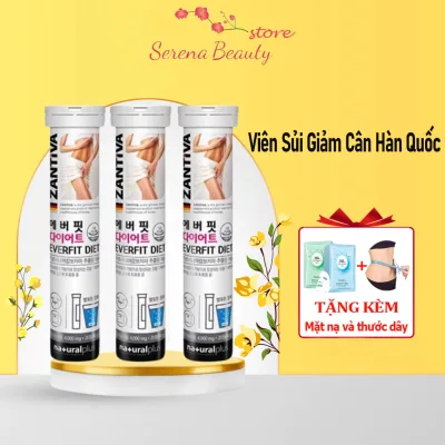 Viên Sủi Giảm Cân Cấp Tốc Zantiva Everfit Diet Sủi Slim Hami Giảm Cân An Toàn Chính Hãng 20 viên