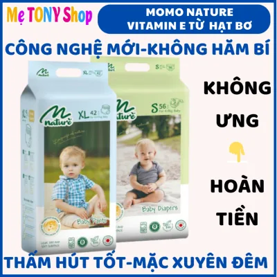 Bỉm Dán,Bỉm Quần,Tã Bỉm Momo Diamond NATURE Hạt Bơ chứa Vitamin E-Đủ Size(Mặc Xuyên Đêm)