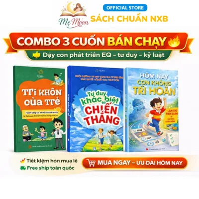 Sách - Combo 3 cuốn Trí khôn của trẻ+ Tư duy khác biệt để chiến thắng + Hôm nay con không trì hoãn