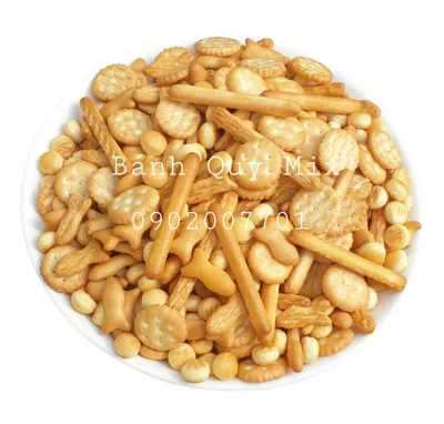 1 Kg Bánh quy mix đủ loại thơm ngon - bánh quy hổn hợp- đồ ăn vặt- thơm ngon tiện lợi