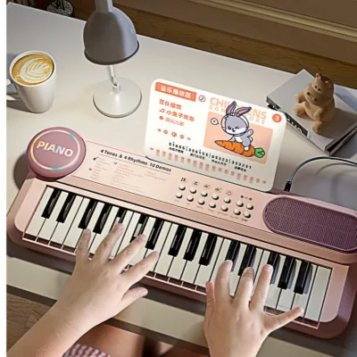 Đồ Chơi Trẻ Em Đàn Piano Điện Tử Organ Điện Tử Đa Năng Nhạc Cụ Phát Triển Giác Quan ĐTE 3+