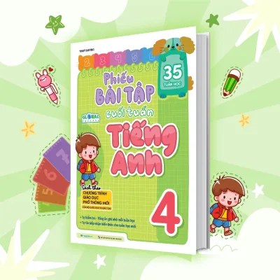 Sách Phiếu bài tập cuối tuần Tiếng Anh lớp 4
