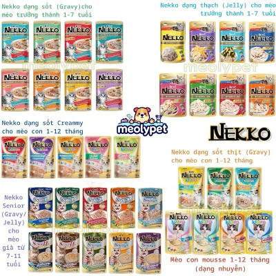 Combo 24 Gói Pate Nekko Dành Cho Mèo Mọi Lứa Tuổi Siêu Tiết Kiệm