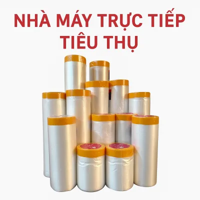 Màng bọc nilon che bụi nội thất đa năng, che phủ, ngăn bụi, bảo vệ nội thất, che sơn, bọc hàng, 1 đầu dán