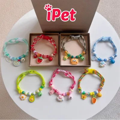 Vòng Cổ Cho Thú Cưng Chó Mèo Hoạ Tiết Charm Nhựa Dễ Thương - iPet Shop
