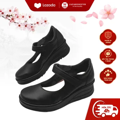 High-Quality Women's Leather Shoes with 5cm High Platform Sole, Luxurious Office Leather Shoes, Super Soft and Durable, Genuine Kobe Japan 69202