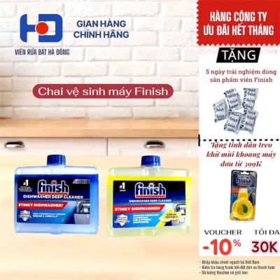 Dung dịch vệ sinh máy rửa chén bát Finish 250ml [HÀNG CHÍNH HÃNG CÔNG TY]