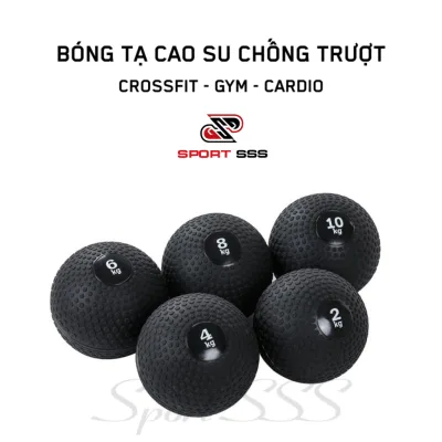 Bóng Tạ Cao Su Chống Trượt - Medicine Ball - GYM - Thể Lực - Crossfit - Võ thuật - Cardio - nhiều kích thước