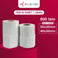 Giấy in tem trà sữa, Decal In Nhiệt 1 tem 50x30mm - 40x30mm x 800 Tem & 750 Tem, Tem Chất Lượng-In cực nét