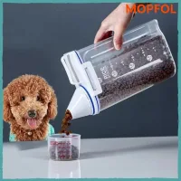 MELODI Chống ẩm Hộp đựng thức ăn cho thú cưng Công suất lớn Nhựa Hộp đựng kín khí  1,5kg/2kg Hũ kín Bảo quản thức ăn cho thú cưng