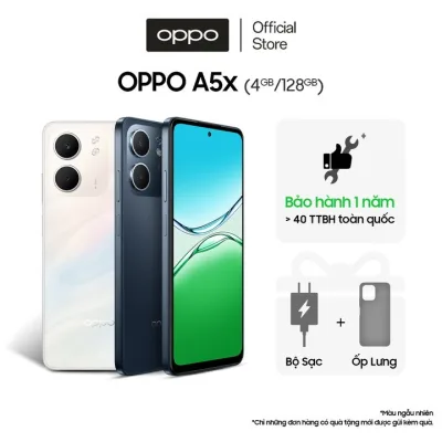 Điện thoại OPPO A5x 4GB/128GB có NFC, nhân bản ứng dụng - Hàng chính hãng