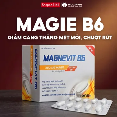 TPBVSK Magie Hữu Cơ Giảm Suy Nhược Thần Kinh, Giảm Căng Thẳng Mất Ngủ, Chuột Rút Căng Cứng, Đau Mỏi Cơ Bắp, Hộp 100 Viên