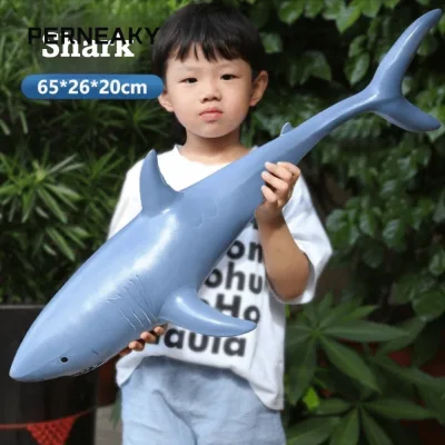 PENEAKY Động Vật Đại Dương Nhân Vật Hành Động, Mô Phỏng Kích Thước Lớn Cá Mập Sealife, Bộ Sưu Tập Sinh Vật Biển PVC Cao Su Mềm Đầy Megalodon Mô Hình Các Bức Tượng Mô Phỏng Động Vật Đại Dương
