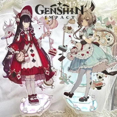 Standee Genshin Impact mô hình mica nhân vật Sandrone Columbina Fatui Harbinger trang trí bàn học quà tặng game anime