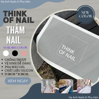 think of jelly board-think of nail: White Korean nail mat, easy cleaning, dust-free