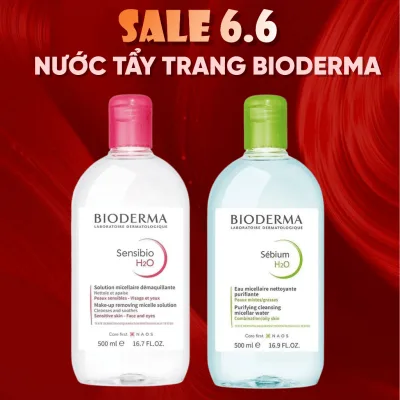 Dung Dịch Làm Sạch Và Tẩy Trang Công Nghệ Micellar Cho Da Thường & Nhạy Cảm Bioderma Sensibio H2O - 500ml