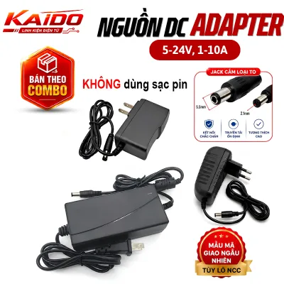 Nguồn DC 5V/9V/12V/24V Jack 5.5x2.1mm (LOẠI TO) – không dùng cho đầu 3.5mm