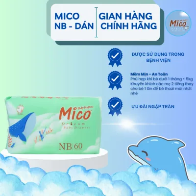Tã Bỉm Xanh Bệnh Viện MICO đủ size bỉm dán,bỉm quần NB/S/M/L/XL/XXL cho sơ sinh và cho bé,nhập khẩu nội địa trung