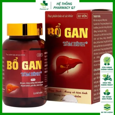Thực phẩm bảo vệ sức khỏe Bổ gan Tâm Bình / BO GAN TAM BINH Bổ Gan Tâm Bình, hỗ trợ bổ gan tăng cường chức năng gan