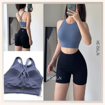 Set đồ tập gym nữ đùi Bộ đồ thể thao nữ ngắn áo bra quần short HERSIGN-SMIXB21N12B
