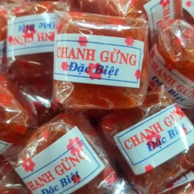 Mứt Chanh Gừng Siêu Ngon 500G - Mứt Tết - bánh kẹo Tết đồ ăn vặt snack food ăn vặt candy