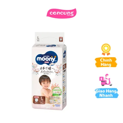 Tã quần Moony Natural (L, 36 miếng)