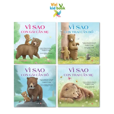 Sách thiếu nhi - Combo 4 cuốn Vì Sao - Sách tranh về gia đình