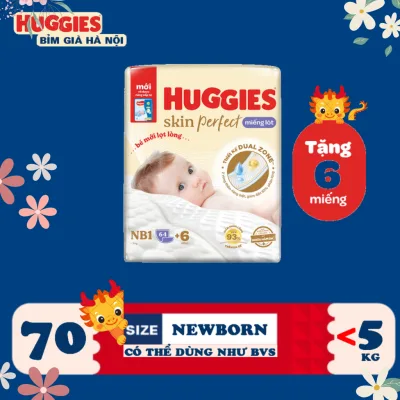 Bỉm Newborn Huggies 64+6 (dùng như BVS) siêu mềm. siêu thấm #huggies #bỉm huggies #tã huggies #bỉm trẻ huggies #bobby