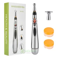 Bút Châm Cứu Trị Liệu Xung Điện OKILA GF-618 - châm cứu 3 đầu massage toàn thân - Bút xung điện dò huyệt châm cứu đông y tia hồng ngoại (thông kinh lạc) giảm đau cơ, đau xương khớp, massage toàn thân cần thiết mọi nhà