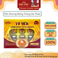 [TOP SALE] TỔ YẾN CHƯNG ĐÔNG TRÙNG HẠ THẢO 100% Tổ Yến Thật (Hàm Lượng 30%) (6 Lọ X 70ML) - Đệ Nhất Yến Đảo - Giảm Stress - Giảm Mệt Mỏi - Đẹp Da - Đẩy Lùi Lão Hóa - Điều Hòa Đường Huyết - Ổn Định Huyết Áp - Tăng Sức Đề Kháng - Tăng Sức Đề Kháng