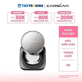 Phấn phủ CARSLAN dạng bột từ tính kiềm dầu màu đen chống nước chống mồ hôi che phủ bóng dầu cho mặt 8g