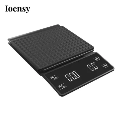 Cân nhà bếp Ioensy Cân thực phẩm nhà bếp kỹ thuật số Cân cà phê thông minh Màn hình LED Bảo vệ quá tải Chất liệu PP Thích hợp để nấu bữa ăn Chuẩn bị nướng cà phê P
