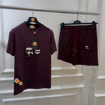Đồ bộ quần áo nam mùa hè PB cotton thêu hình ông già và chú mèo cao su phối dệt chữ basic boy phố BH323P