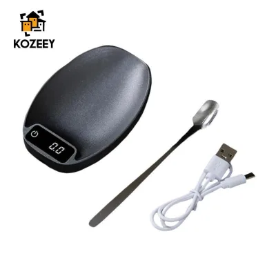 KOZEEY Cân Điện Tử Nhẹ Thìa Kỹ Thuật Số Cân Nhà Bếp Di Động Bỏ Túi Cân Với Chất Liệu PP Sạc USB Thích Hợp Cho Nhà Trà Văn Phòng Tại Nhà