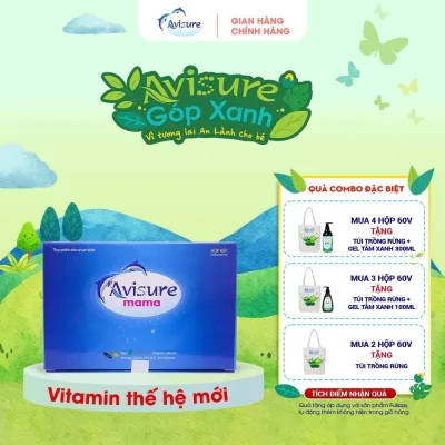 Vitamin cho bà bầu Avisure Mama bổ sung đầy đủ vitamin, sắt,dha khoáng chất - Hộp 60 viên