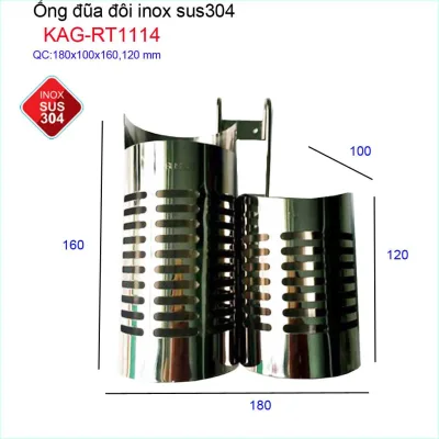 Ống đũa, ống đựng đũa nhà bếp Inox SUS304 cao cấp KAG-RT1114
