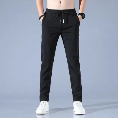 Quần dài thể thao nam thun PoLy 2 da có big size, mịn mát thoải mái vận động chống nóng, thời trang xuân hạ 2023