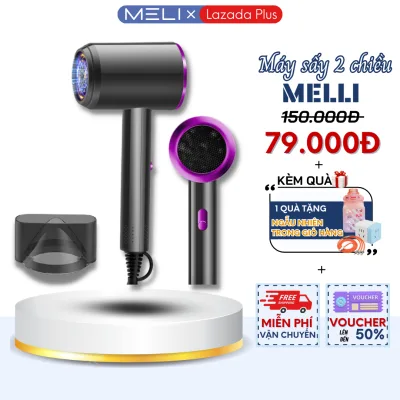 Máy Sấy Tóc Mini 2 Chiều Nóng Lạnh, Công Suất Lớn 2300W Nhanh Khô 3 Chế Độ Sấy Tạo Kiểu Chăm Sóc Tóc Chuẩn Salon, Tặng Kèm Mỏ Vịt