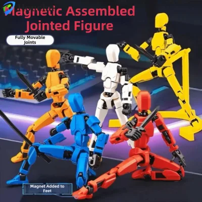 HOUCHU Robot đa năng, đồ chơi cầm tay mô hình nhân vật biến hình đa khớp, màn hình sưu tập