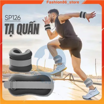 Tạ đeo chân tay 2 chiếc cao cấp dùng khi chạy bộ tập gym yoga chất liệu bột sắt mịn nhiều trọng lượng