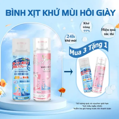 Bình Xịt Khử Mùi Hôi Chân Hôi Giày Nhật Bản Hạn Chế MỒ HÔi CHÂN Kháng Khuẩn Mát Lạnh Hương Thêm Giữ Cực Lâu-LUCKY MART