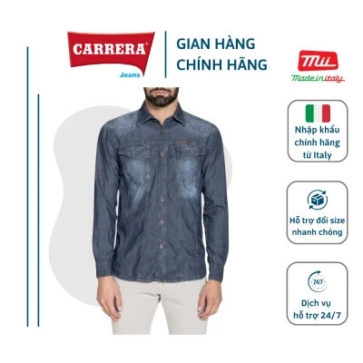 ÁO SƠ MI DENIM DÀI TAY NAM – CARRERA JEANS - NHẬP KHẨU CHÍNH HÃNG TỪ Ý_2101005X_710